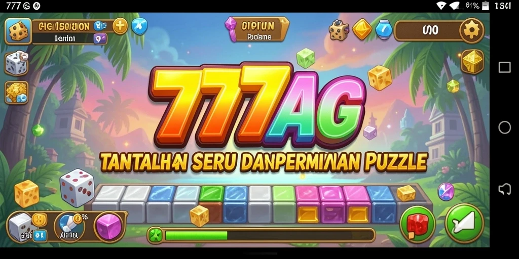 Screenshot gameplay 777AG yang menunjukkan tantangan puzzle menarik.