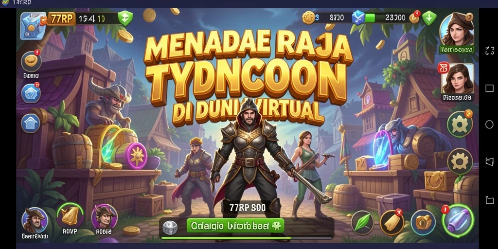 Tampilan gameplay menarik dari 77RP dengan berbagai bisnis yang dikelola.