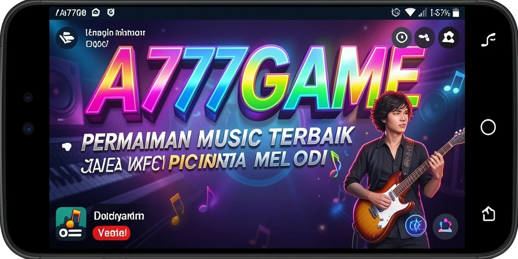 Screenshot A777GAME menampilkan gameplay musik yang menarik dan interaktif.