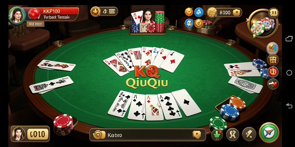 Gameplay seru QiuQiu KPK100 yang penuh strategi.