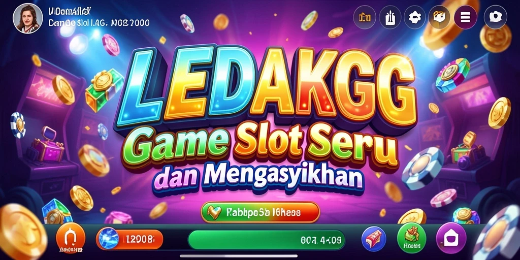 Tampilan gameplay LEDAKGG yang menawan dan penuh warna.