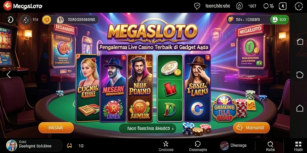 Menampilkan dealer langsung dan gameplay menarik di MEGASLOTO.