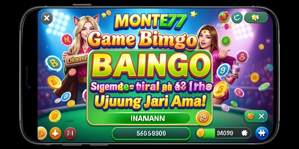 Screenshot gameplay MONTE77 menunjukkan keseruan bermain Bingo.