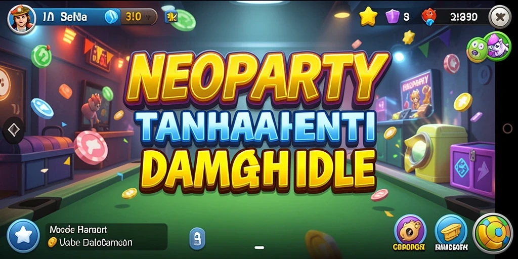 Tampilan gameplay menarik dari NEOPARTY yang menggambarkan suasana santai.
