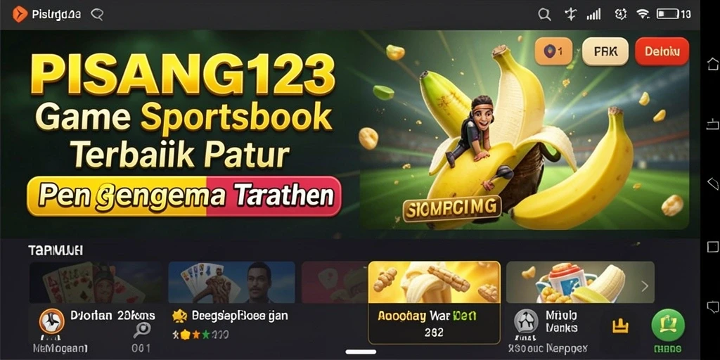 Tampilan menarik dari gameplay taruhan olahraga di PISANG123.
