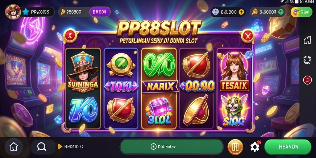 Tampilan gameplay seru PP88SLOT yang memikat dan penuh petualangan.