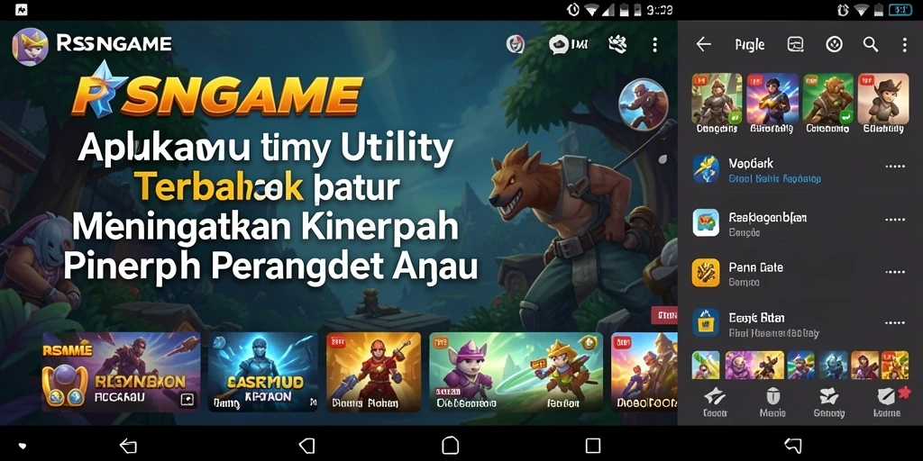 Tampilan antarmuka RSNGAME yang sederhana dan efisien untuk pengguna.
