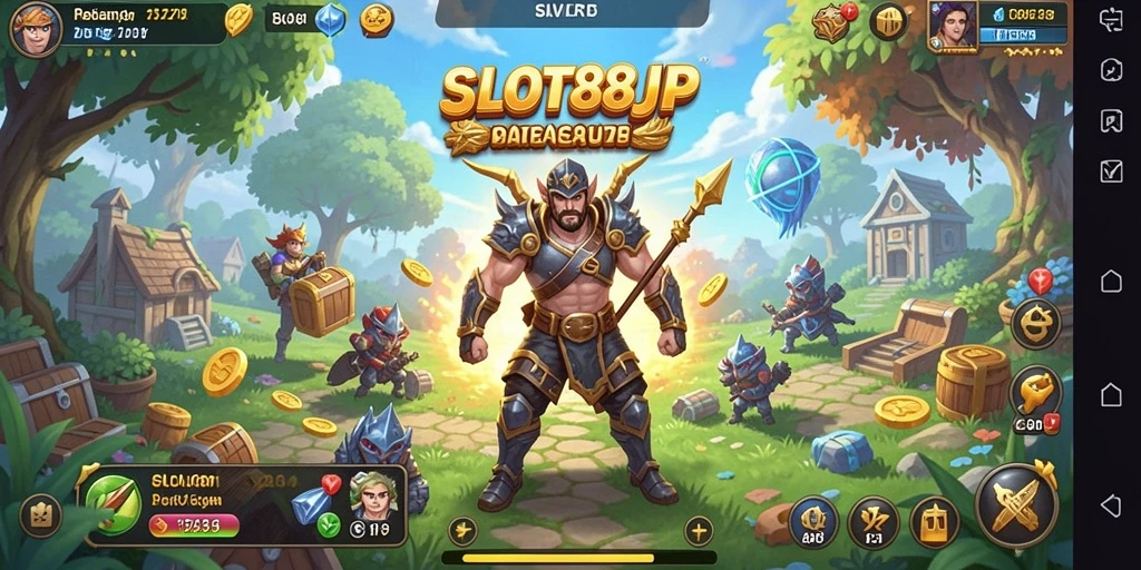 Tampilan gameplay menarik di dunia terbuka SLOT88JP.