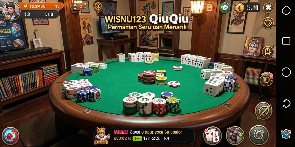 Gameplay seru dan menantang dalam WISNU123 QiuQiu.